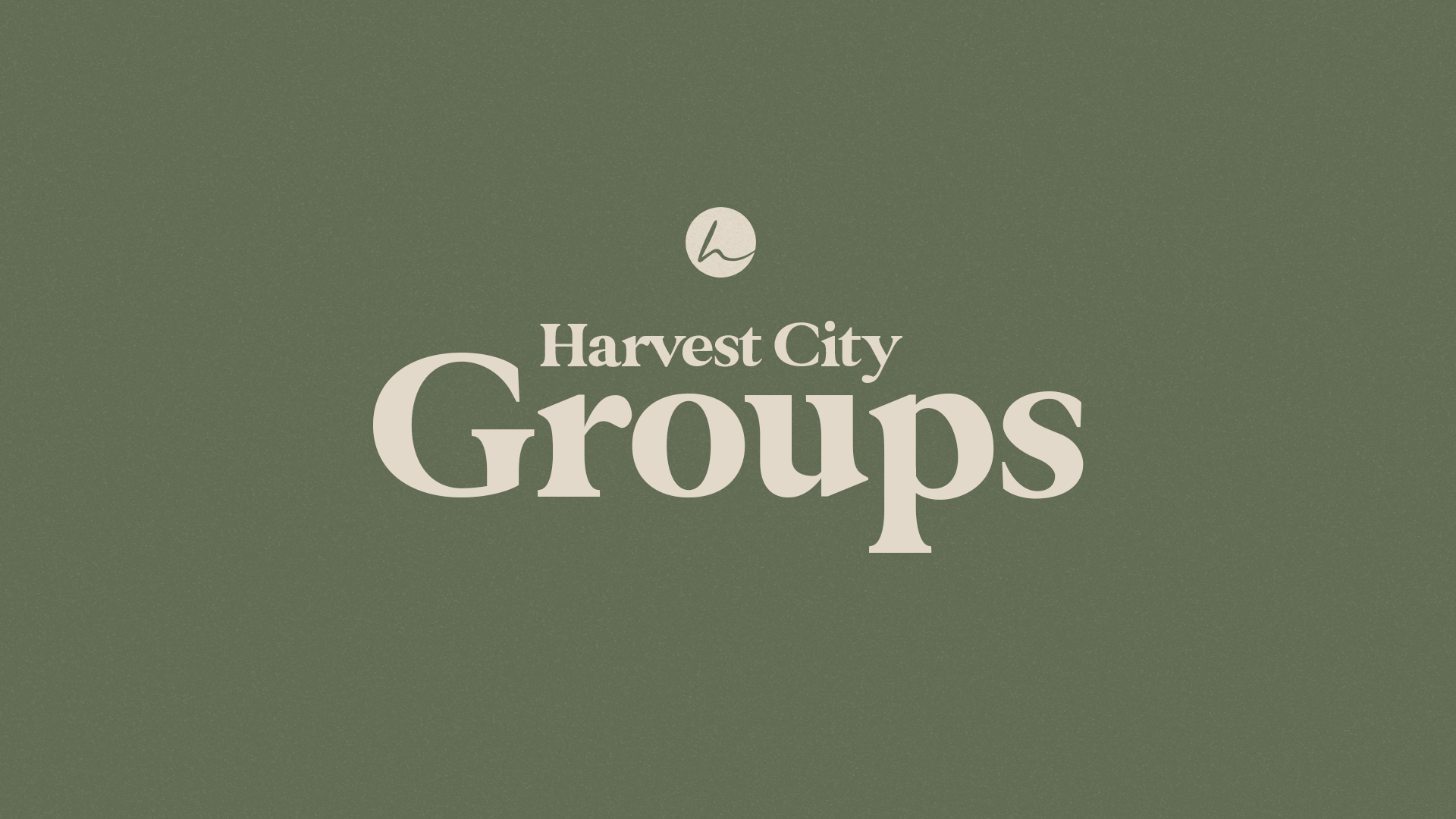 Groups in Harvest City Church
